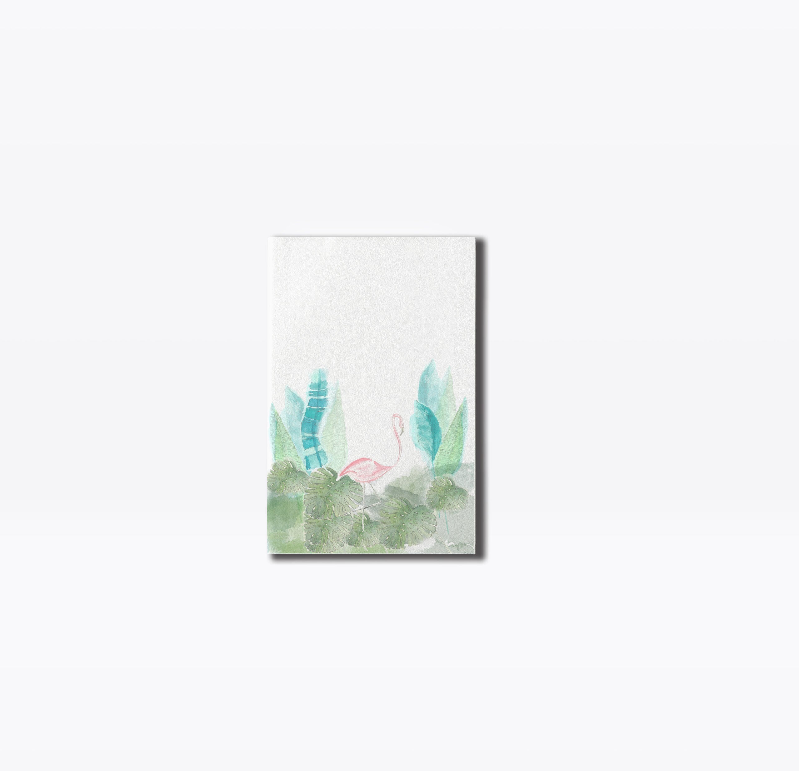 Flamingo Watercolor Illustration Notebook