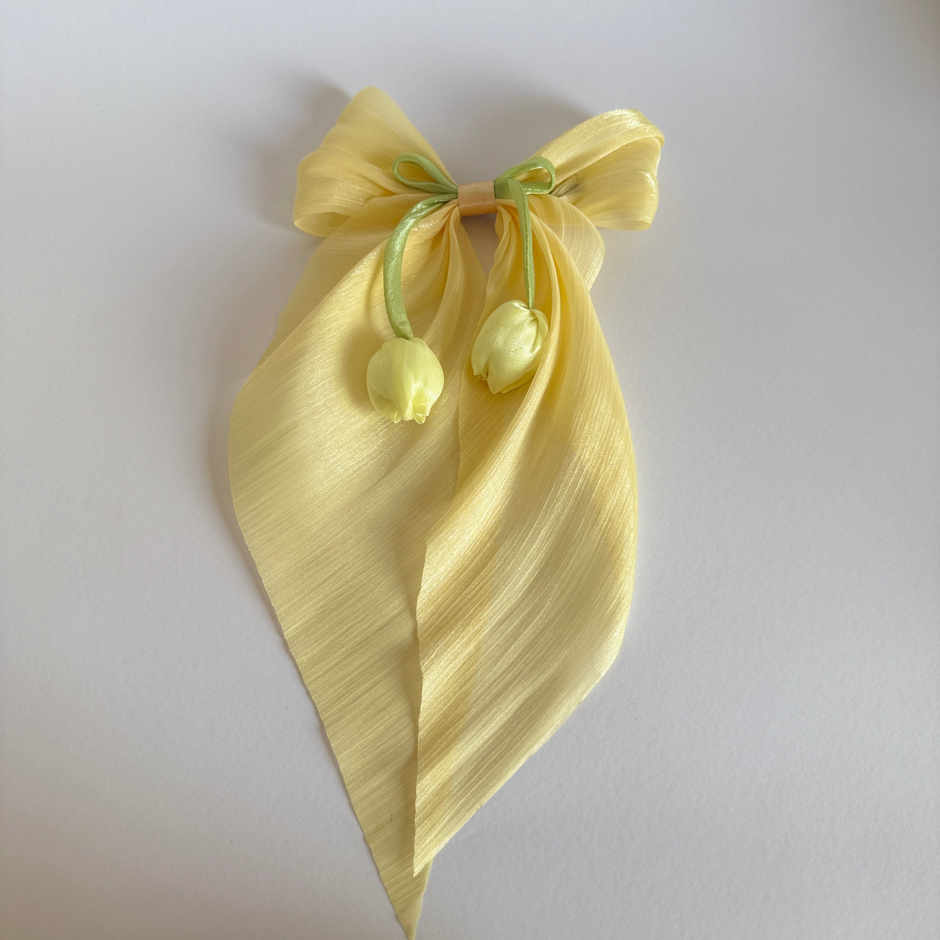 Amsterdam's Tulip Hair Bow with Raleu Watercolor Card