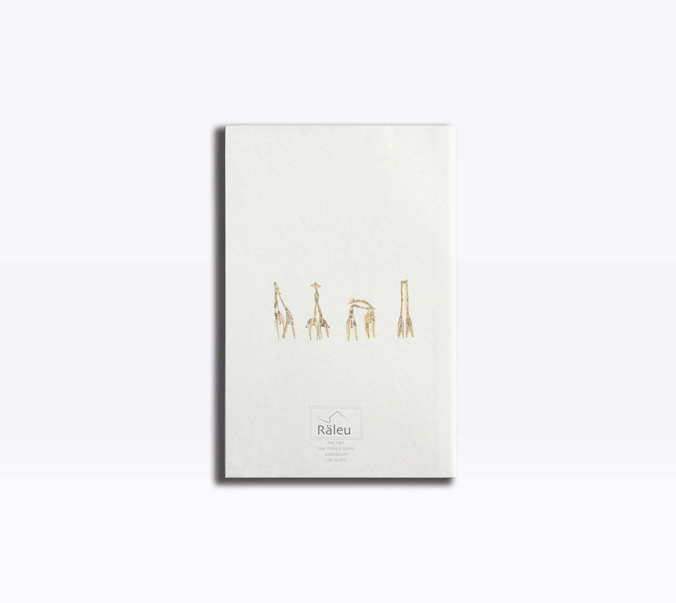 Lover Giraffes Watercolored Notebook