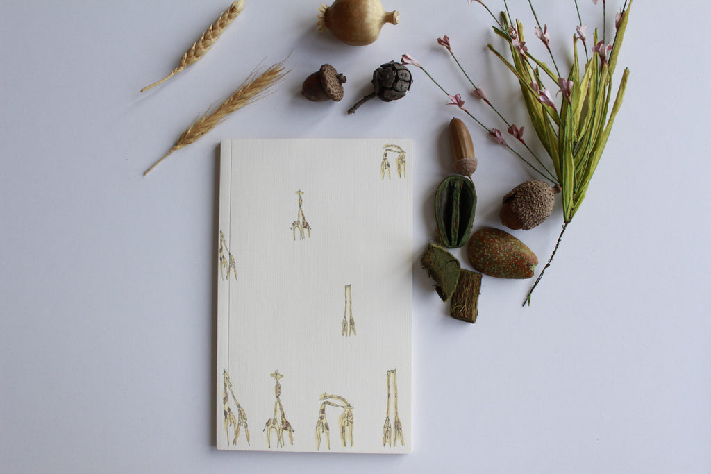 Yoga-Lover Giraffes-Flamingo Notebook Set