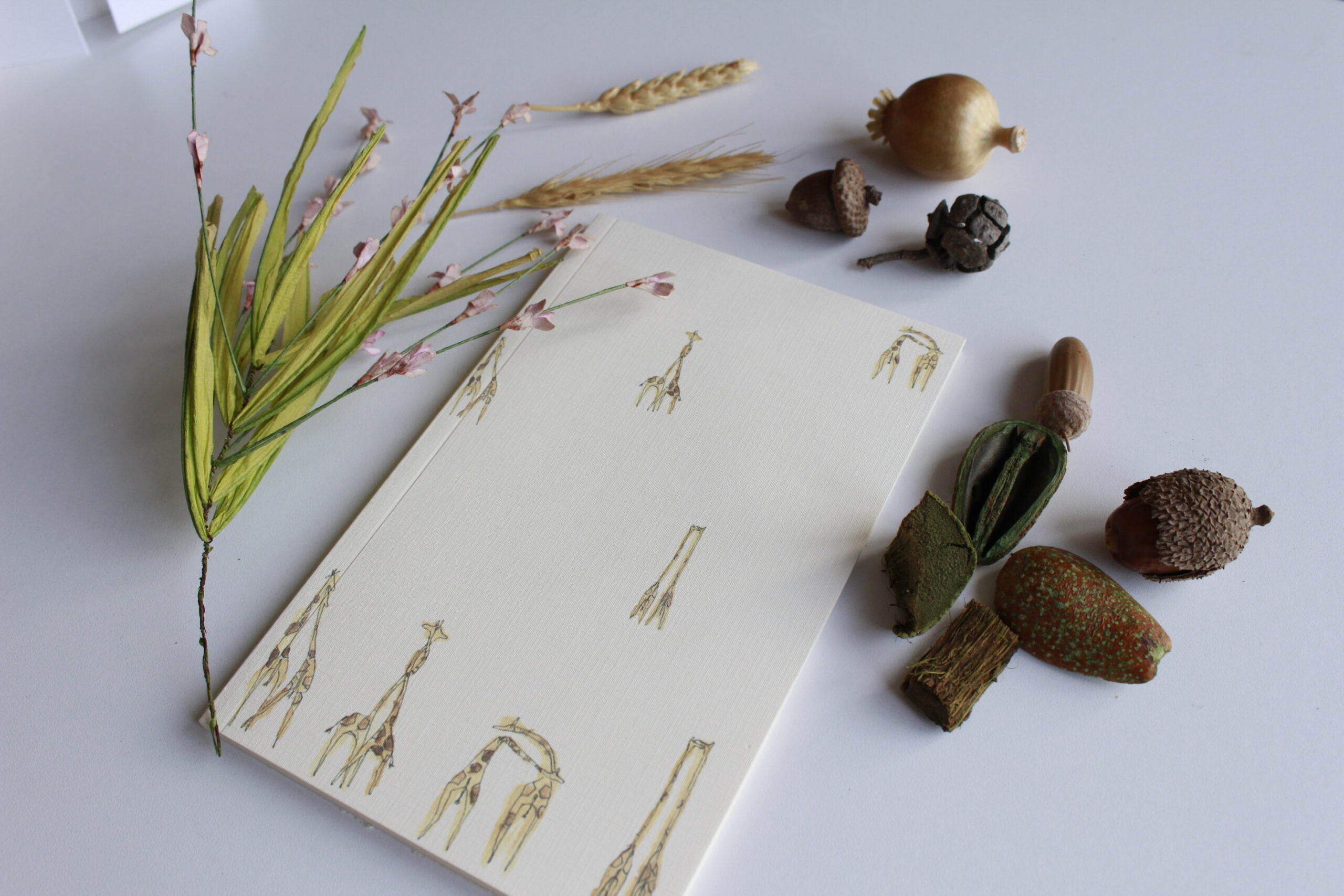 Lover Giraffes Watercolored Notebook