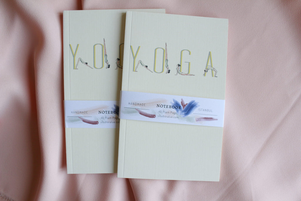 Yoga-Lover Giraffes-Flamingo Notebook Set