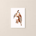 Blissful Leap Cat Watercolor Art Print