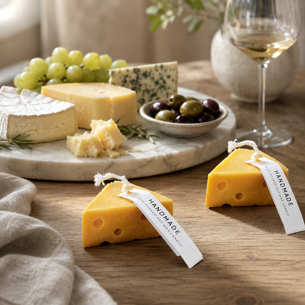 Hand-Poured Soy Wax Cheese Candle