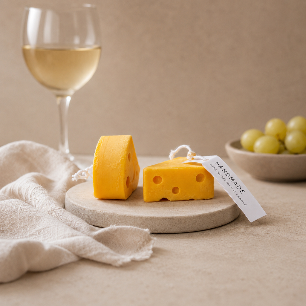 Hand-Poured Soy Wax Cheese Candle