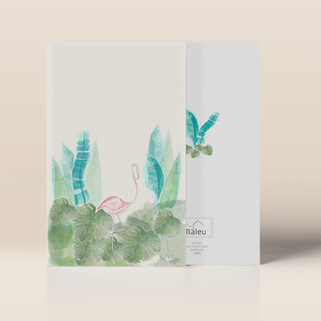 Flamingo Watercolor Illustration Notebook