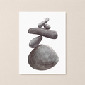 Stay Balanced Pebble Poster
