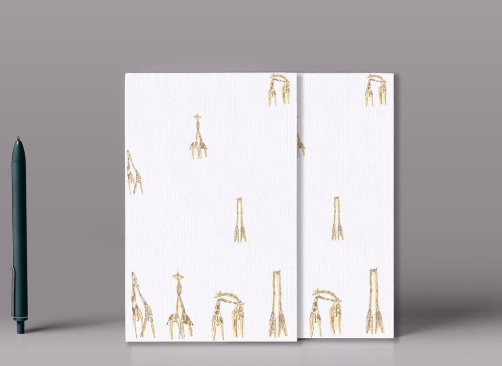 Lover Giraffes Watercolored Notebook