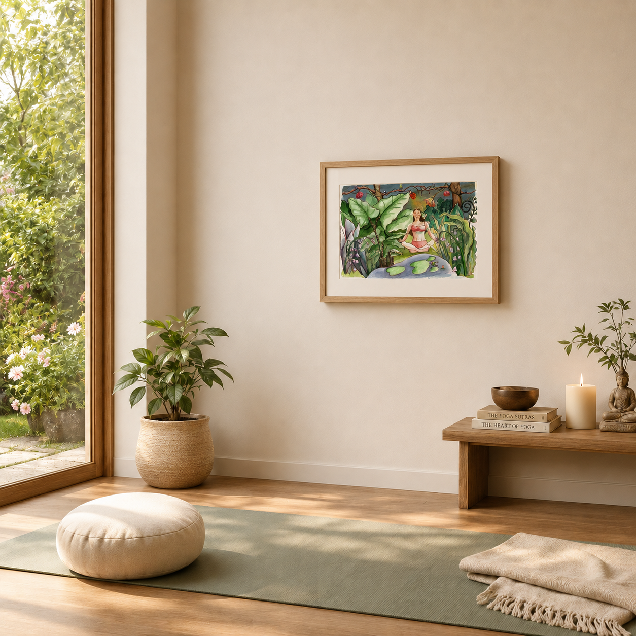 My Temple Series No.1: Yoga Girl in Wild Nature Poster