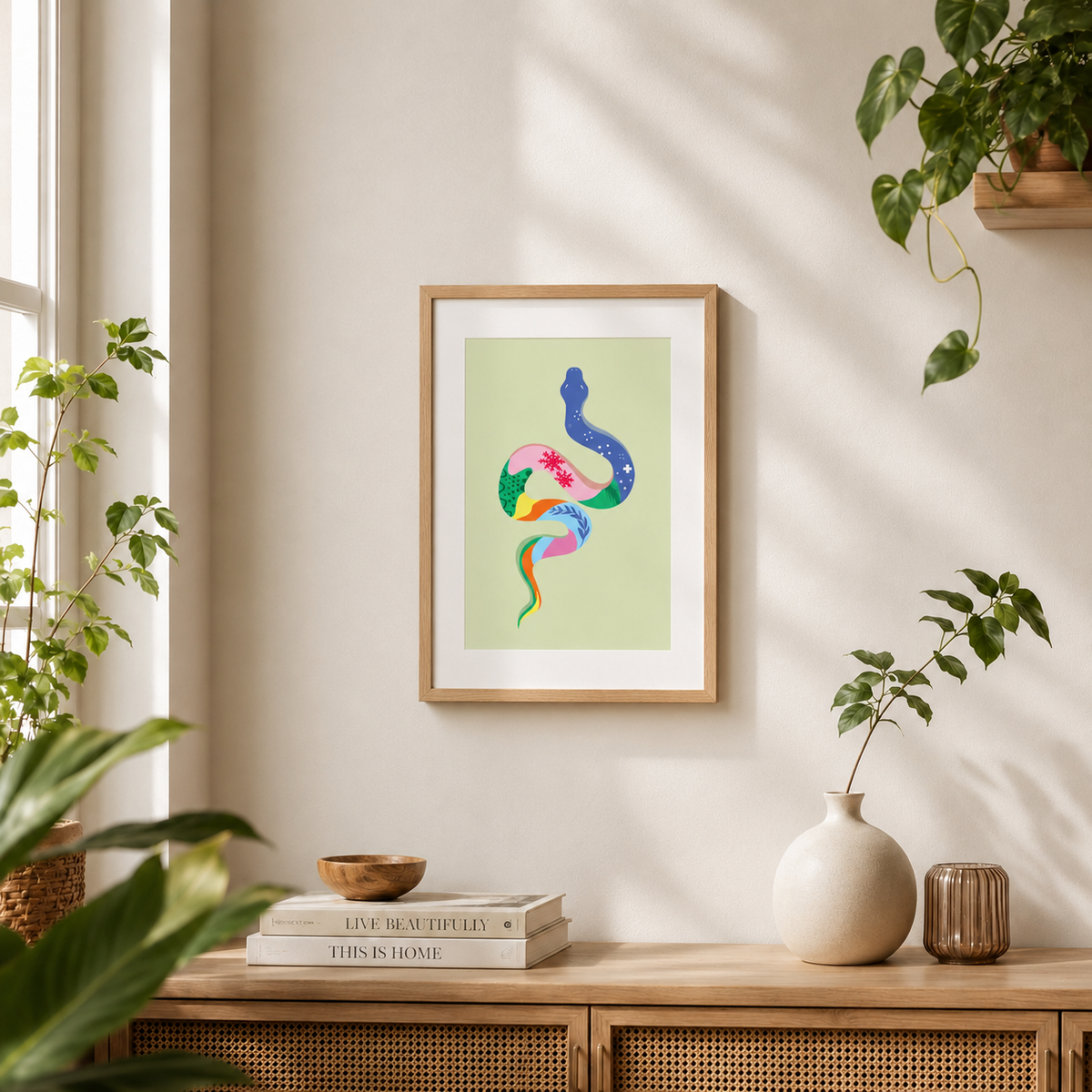 Rainbow Snake Art Print