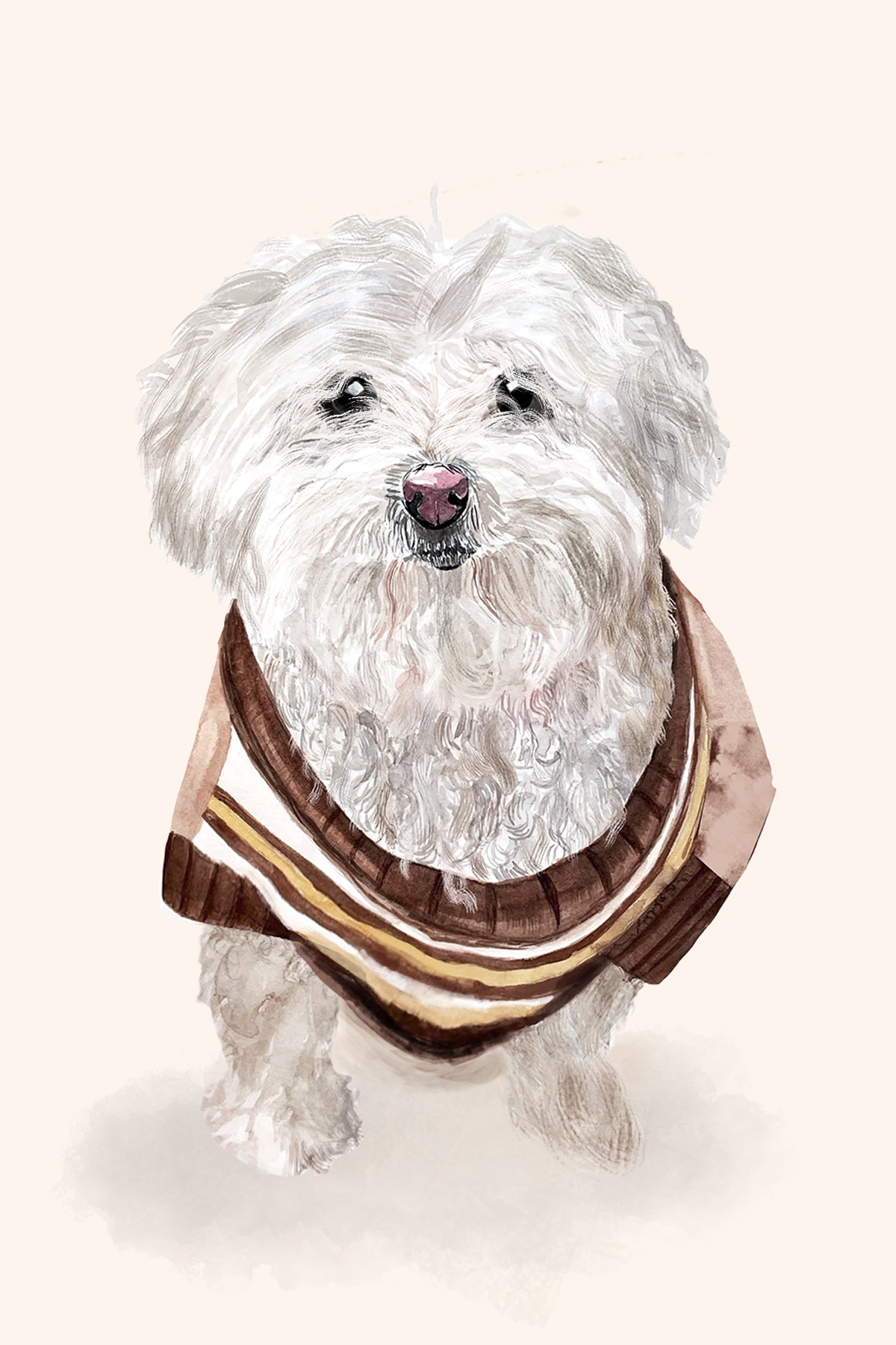 Custom Watercolor Portrait from Photo | Original Hand-Painted Art | Personalized Anniversary Gift | Wall Art | Couple Gift| Pet portrait