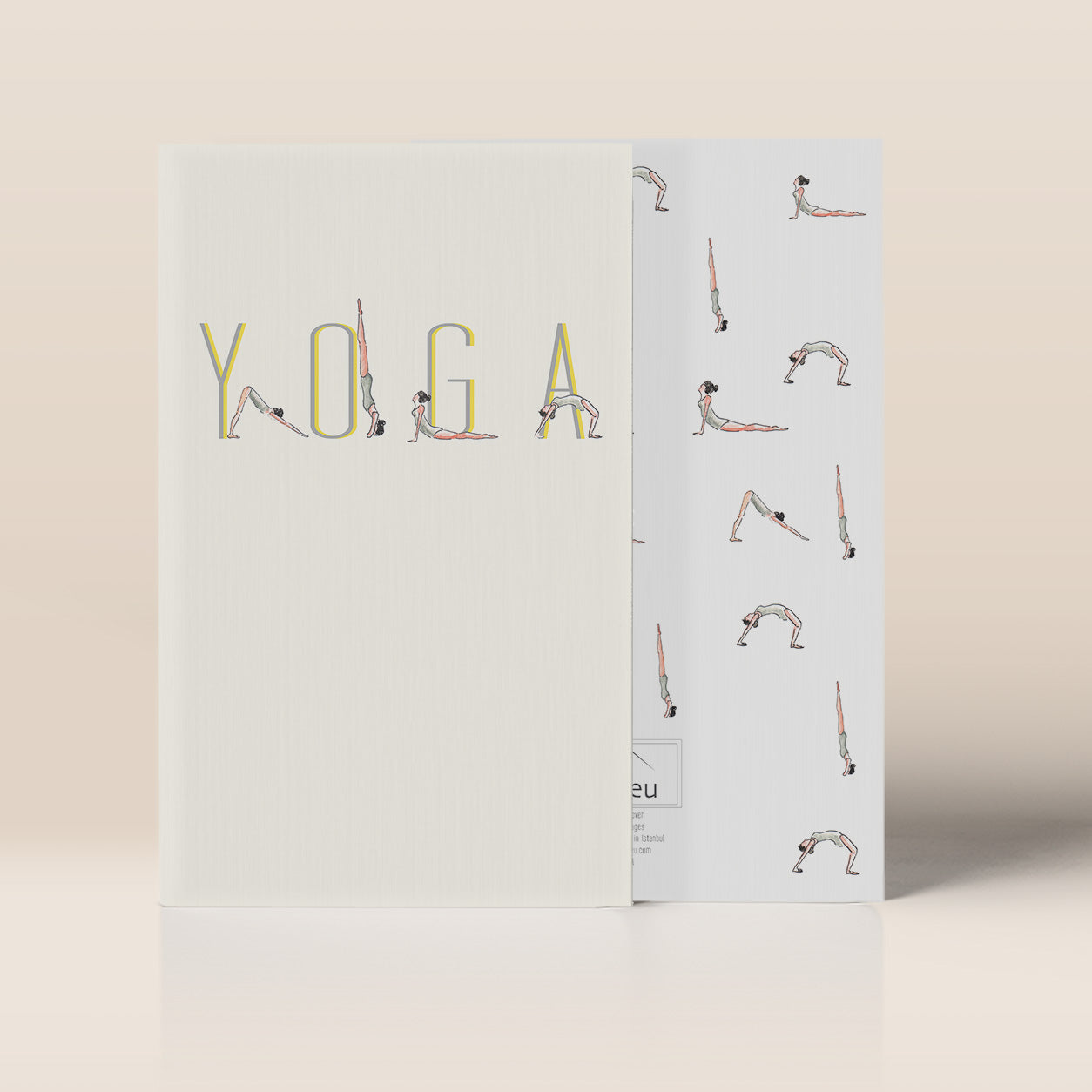 Yoga Watercolored Illustration Notebooks