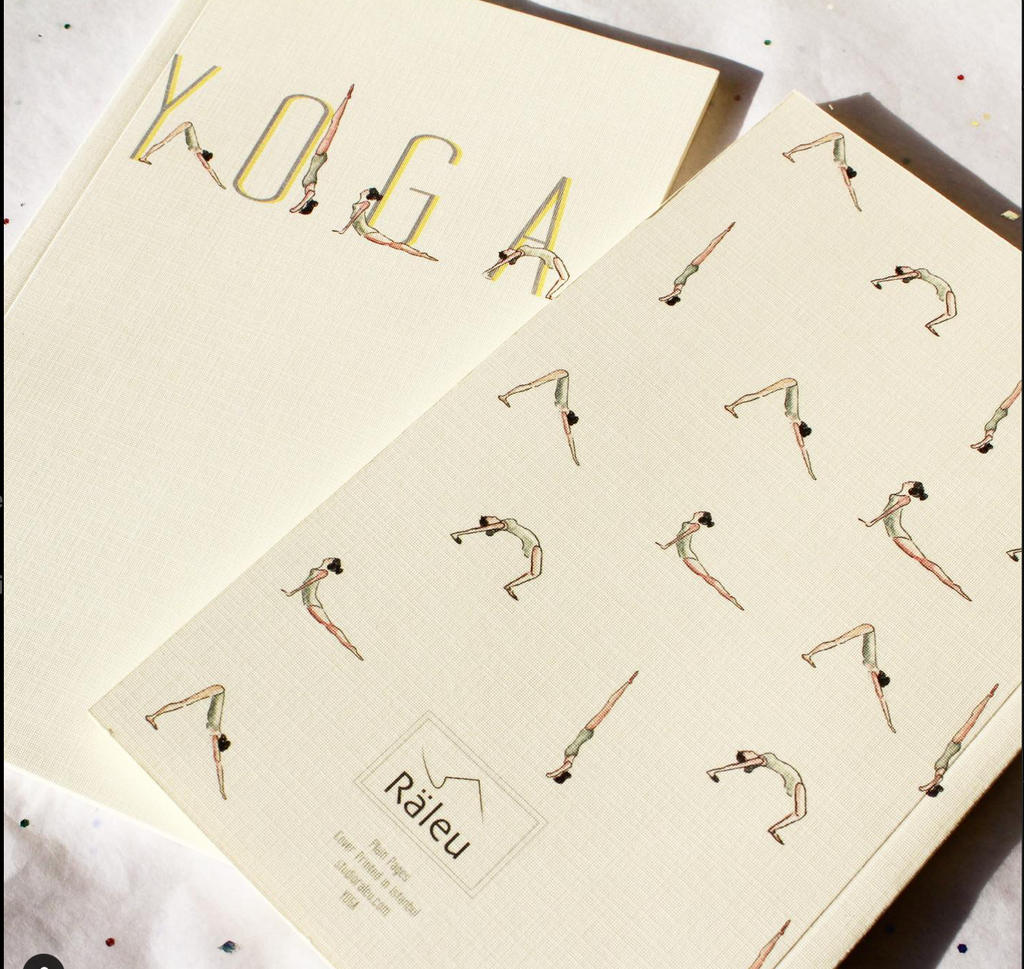 Yoga Watercolored Illustration Notebooks
