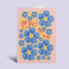 Forget Me Not Illustration Greeting Card